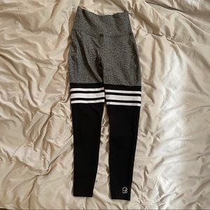 Bombshell Thigh High Sock Leggings - Black/Gray